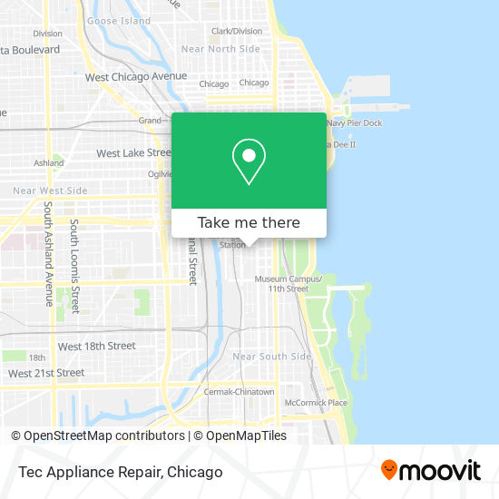 Tec Appliance Repair map