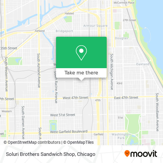 Mapa de Soluri Brothers Sandwich Shop