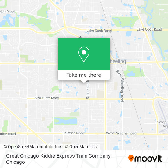 Mapa de Great Chicago Kiddie Express Train Company