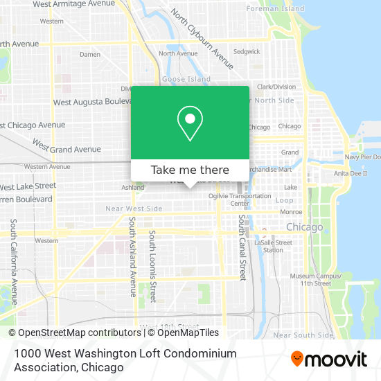 Mapa de 1000 West Washington Loft Condominium Association