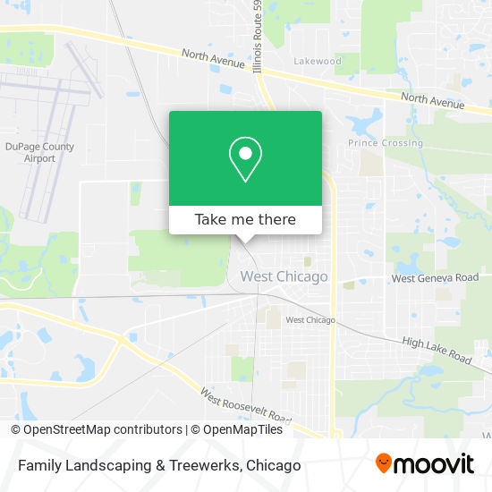 Family Landscaping & Treewerks map