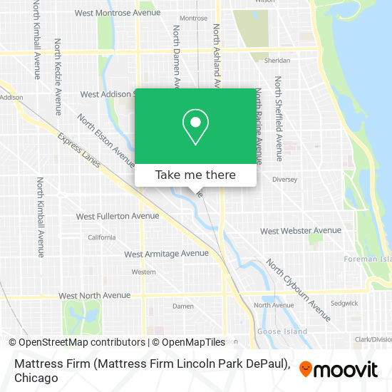 Mattress Firm (Mattress Firm Lincoln Park DePaul) map