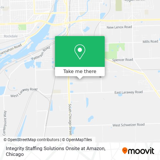 Integrity Staffing Solutions Onsite at Amazon map