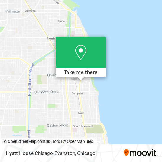 Hyatt House Chicago-Evanston map