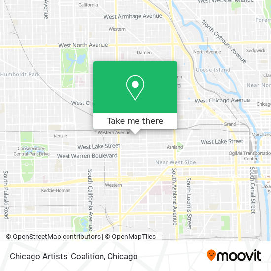 Chicago Artists' Coalition map