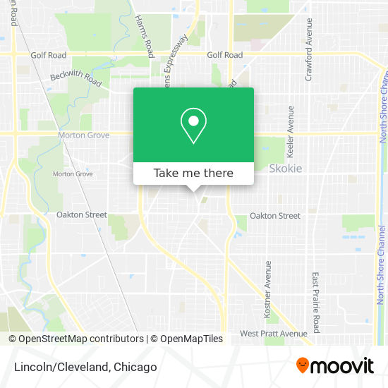 Lincoln/Cleveland map
