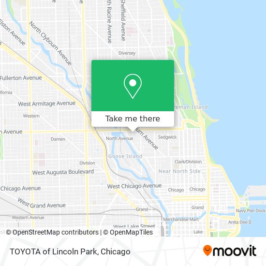 TOYOTA of Lincoln Park map