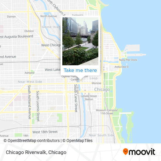 Chicago Riverwalk map