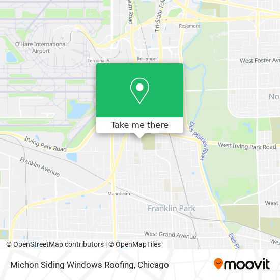 Michon Siding Windows Roofing map