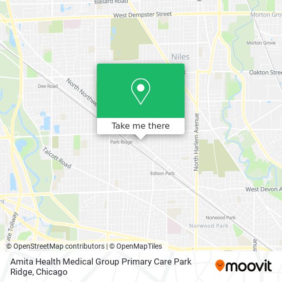 Mapa de Amita Health Medical Group Primary Care Park Ridge