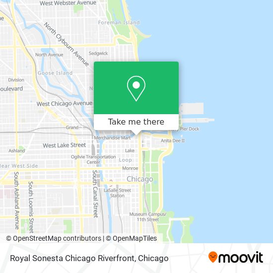 Royal Sonesta Chicago Riverfront map