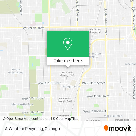 A Western Recycling map