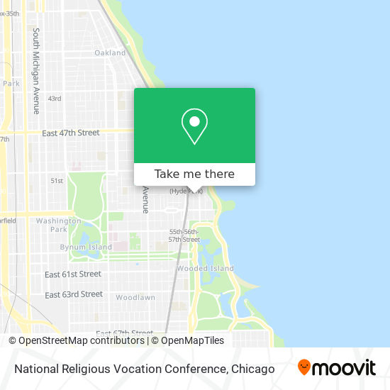 National Religious Vocation Conference map
