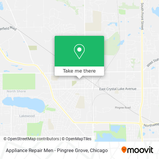 Appliance Repair Men - Pingree Grove map