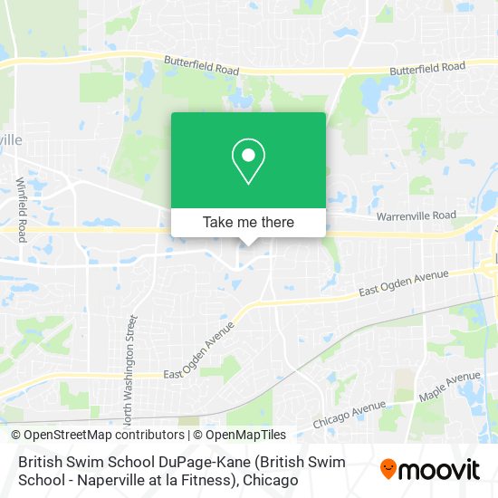 British Swim School DuPage-Kane (British Swim School - Naperville at la Fitness) map