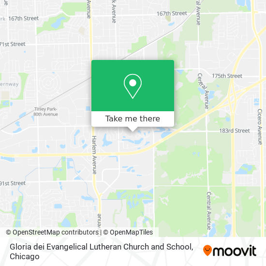 Gloria dei Evangelical Lutheran Church and School map