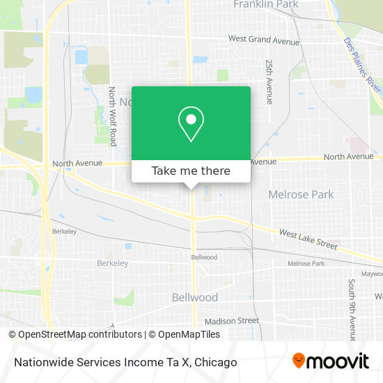 Mapa de Nationwide Services Income Ta X