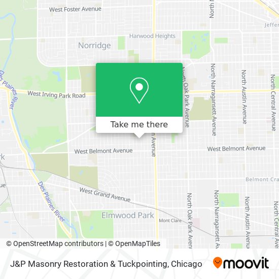 J&P Masonry Restoration & Tuckpointing map