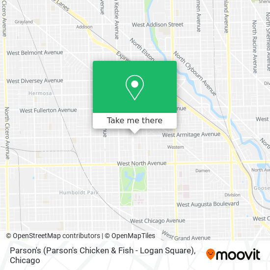 Mapa de Parson's (Parson's Chicken & Fish - Logan Square)