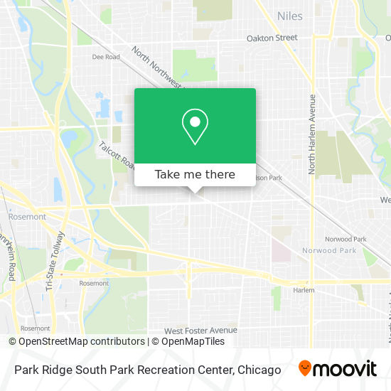 Mapa de Park Ridge South Park Recreation Center