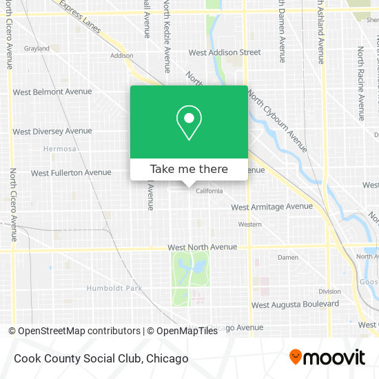 Cook County Social Club map