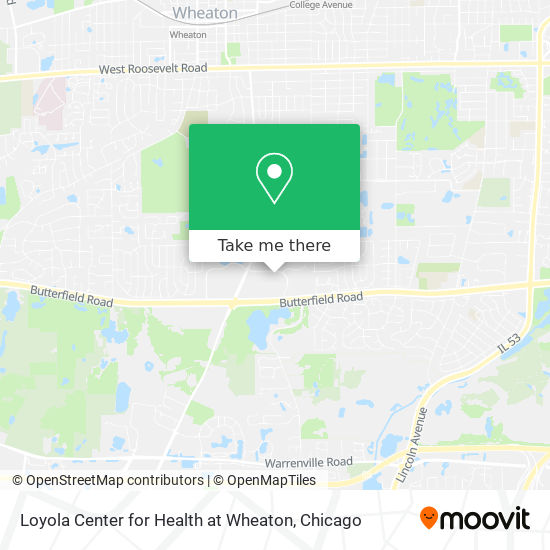 Mapa de Loyola Center for Health at Wheaton
