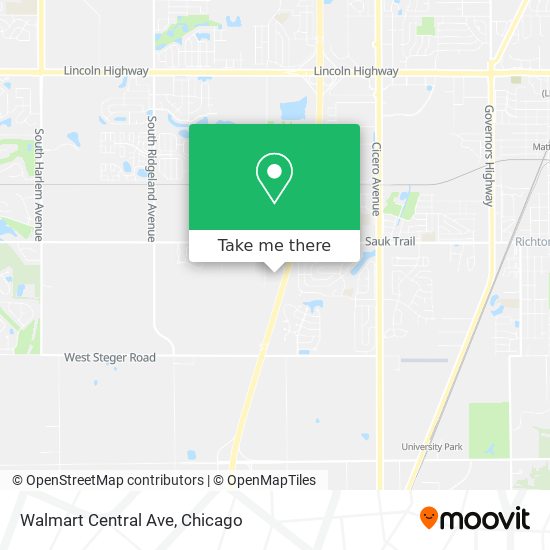 Mapa de Walmart Central Ave