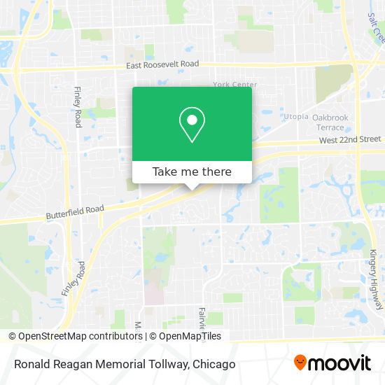 Ronald Reagan Memorial Tollway map