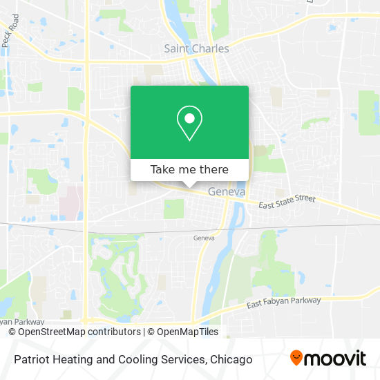 Patriot Heating and Cooling Services map