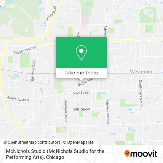 Mapa de McNichols Studio (McNichols Studio for the Performing Arts)