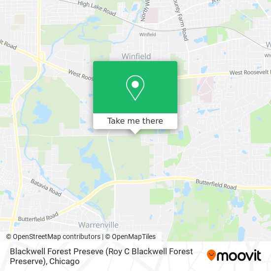 Mapa de Blackwell Forest Preseve (Roy C Blackwell Forest Preserve)
