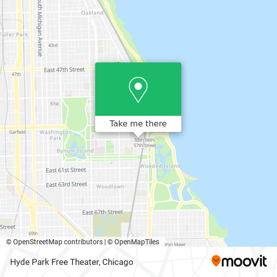 Mapa de Hyde Park Free Theater