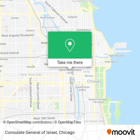 Mapa de Consulate General of Israel