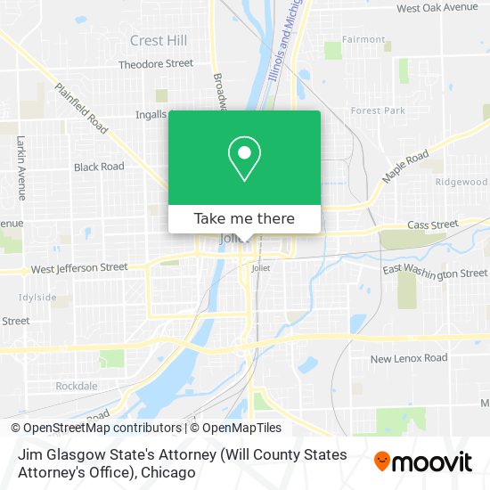 Mapa de Jim Glasgow State's Attorney (Will County States Attorney's Office)