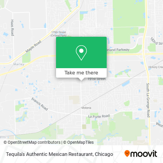 Mapa de Tequila's Authentic Mexican Restaurant