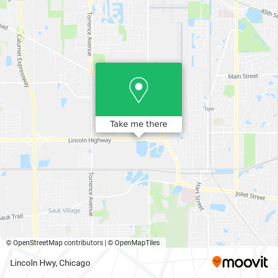 Lincoln Hwy map