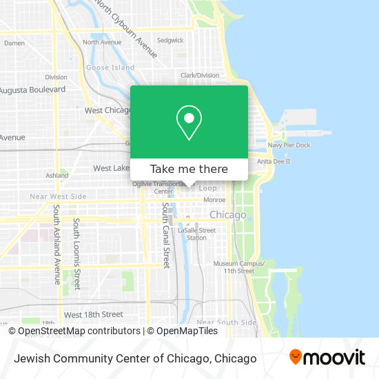 Jewish Community Center of Chicago map
