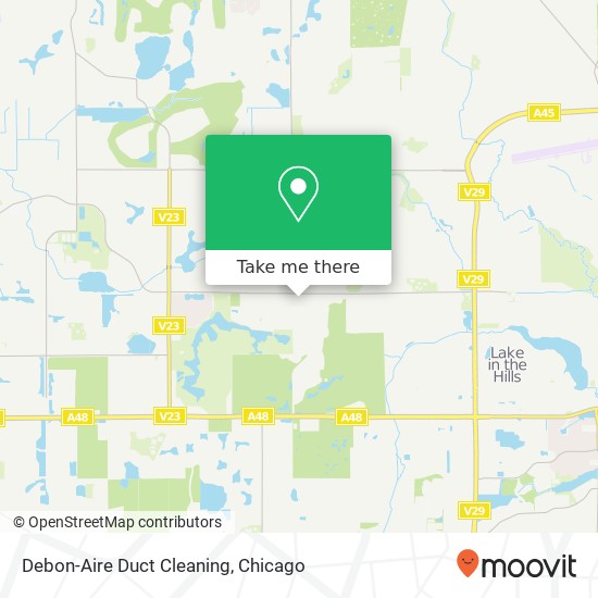 Debon-Aire Duct Cleaning map