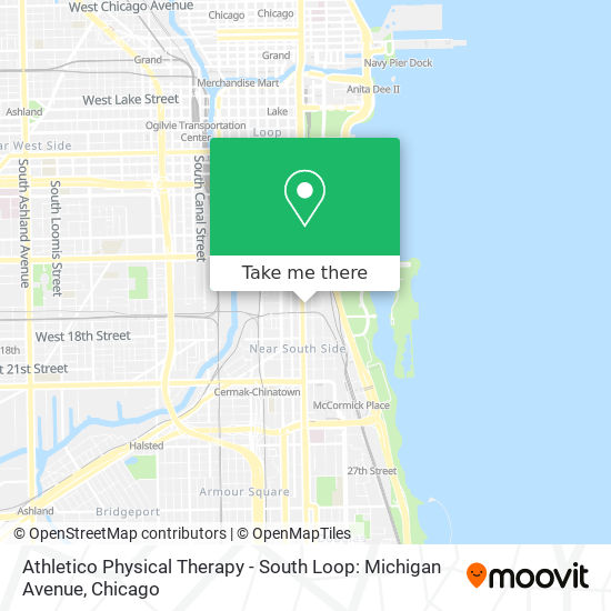 Mapa de Athletico Physical Therapy - South Loop: Michigan Avenue
