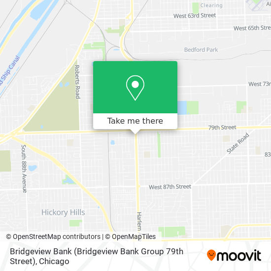 Mapa de Bridgeview Bank (Bridgeview Bank Group 79th Street)