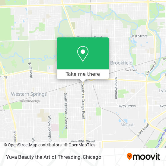 Yuva Beauty the Art of Threading map