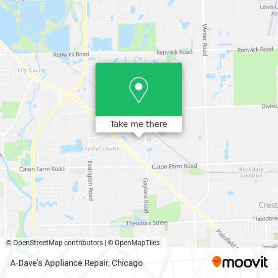 Mapa de A-Dave's Appliance Repair