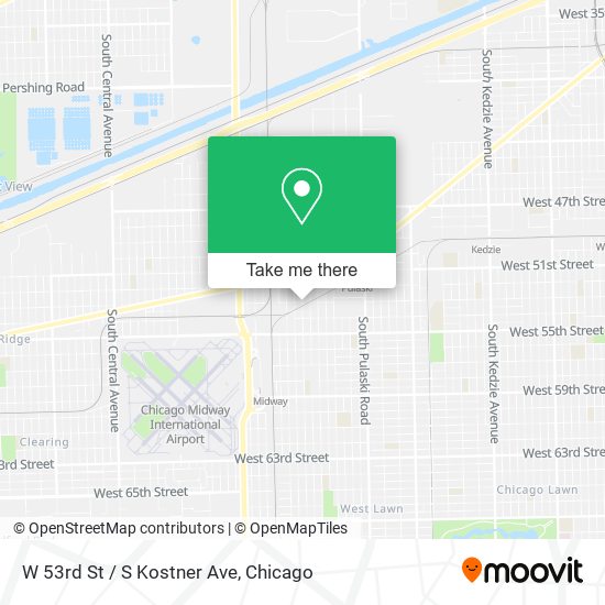 Mapa de W 53rd St / S Kostner Ave