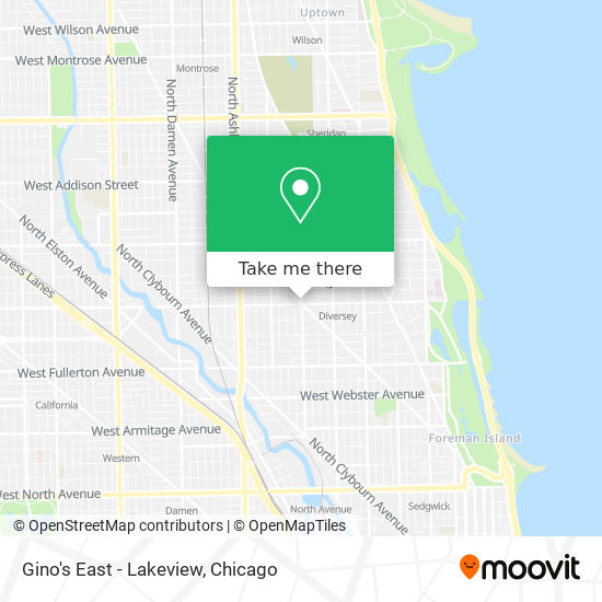 Mapa de Gino's East - Lakeview