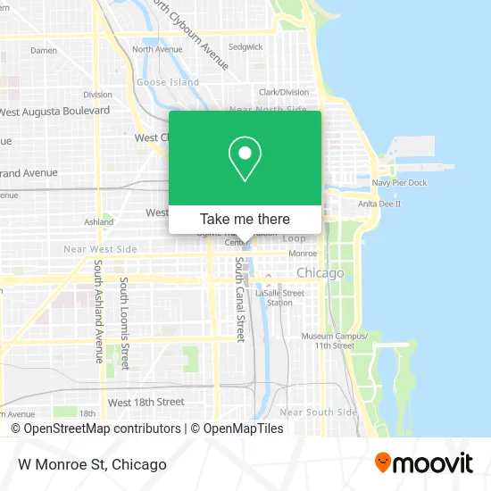W Monroe St map