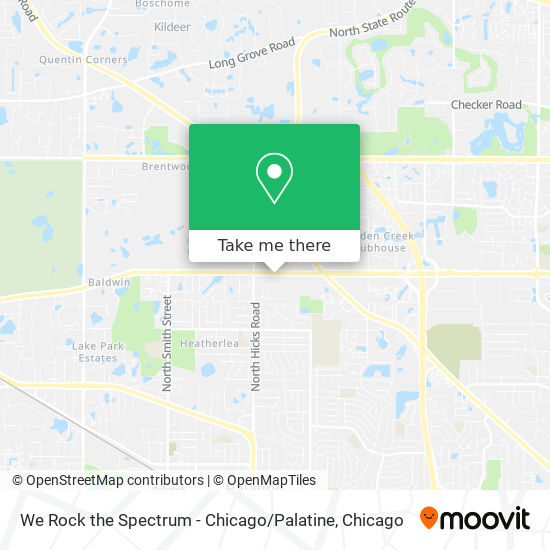 We Rock the Spectrum - Chicago / Palatine map