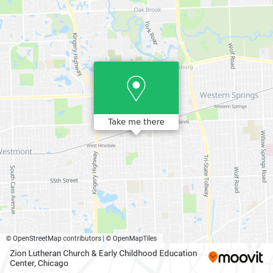 Mapa de Zion Lutheran Church & Early Childhood Education Center