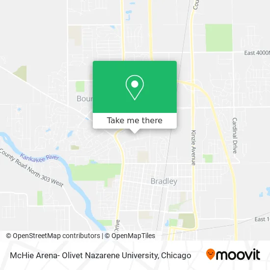 Olivet Nazarene University Campus Map How To Get To Mchie Arena- Olivet Nazarene University In Bourbonnais By Bus  Or Train?