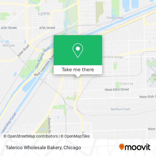 Talerico Wholesale Bakery map