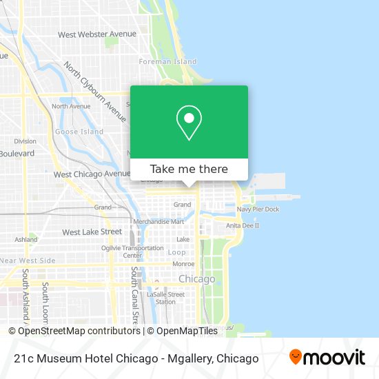 Mapa de 21c Museum Hotel Chicago - Mgallery